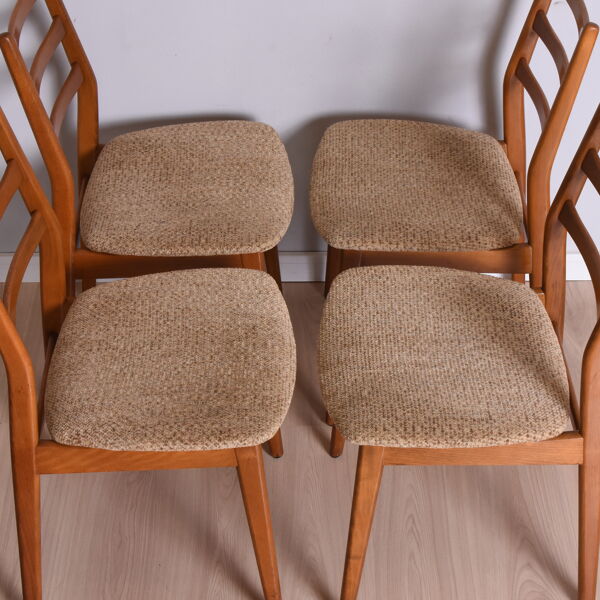 Ensemble de quatre chaises Casala, Allemagne, années 1960