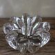 Glass flower candle holder vintage taper candle
