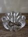 Glass flower candle holder vintage taper candle