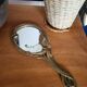Old bronze mirror by hand, art deco woman's nude