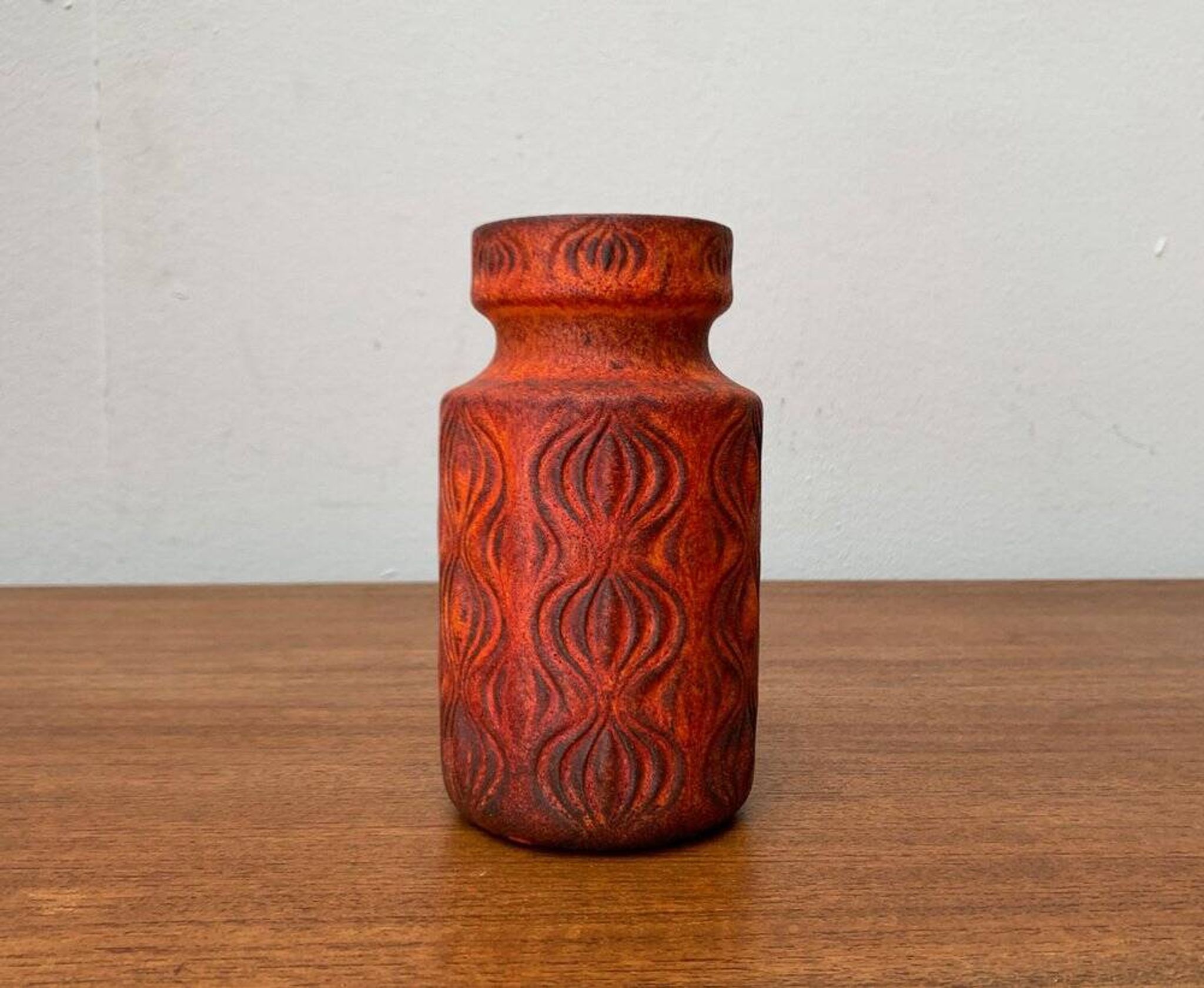 West German pottery vase WGP from the mid-century by Scheurich, 1960s.