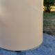 Lamp of the 70s in chrome metal original lampshade