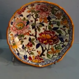 Plat creux Gien modele Pivoine