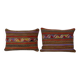 Set of 2 vintage kilim cushion covers 41x61 cm