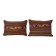 Set of 2 vintage kilim cushion covers 41x61 cm