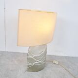 Glass table lamp by Peil and Putzler, 1960s