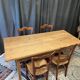 Small farmhouse table in solid oak