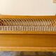 Children's bed in wood and wicker woven on wheels 1960