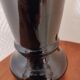 Black opaline vase