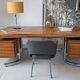 Rio rosewood executive desk, 1970s.