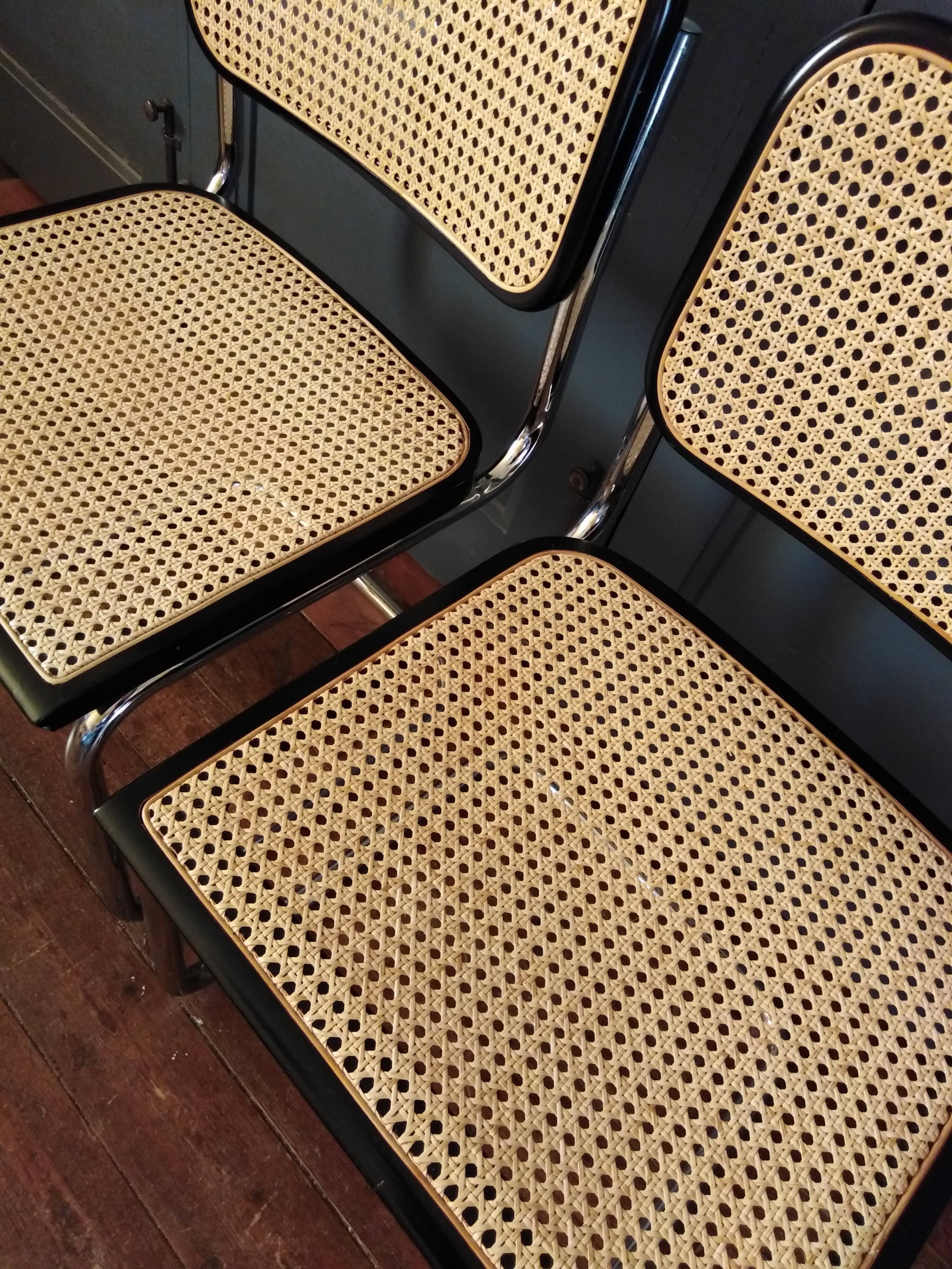 2 chairs Marcel Breuer B32 Cesca 1970