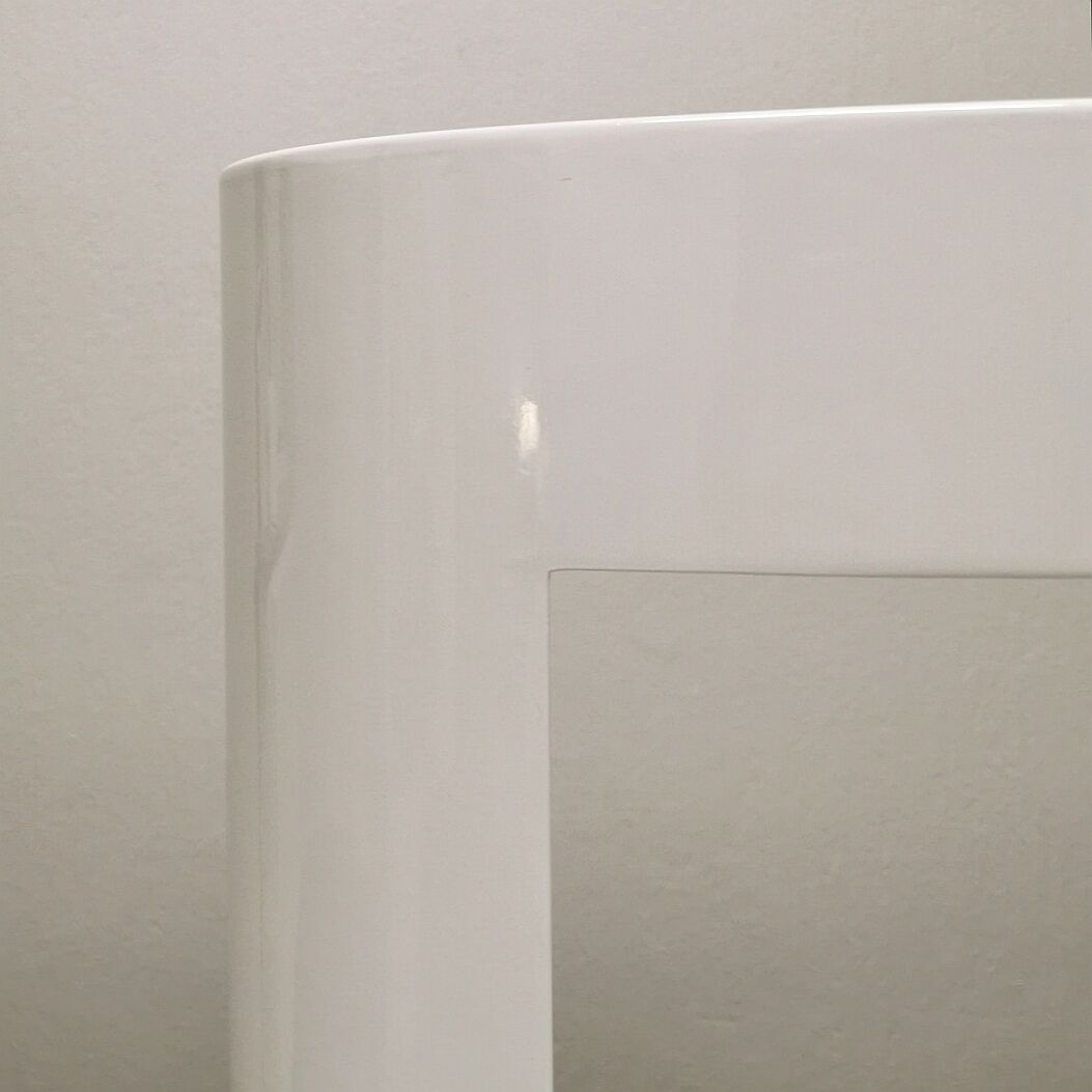 Lacquered wood side table