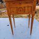 Nightstand 2 drawers walnut oak and burl walnut