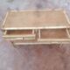Bamboo and cane coffee table