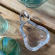 Vintage pear-shaped crystal catchall signed Art Vannes France - 60