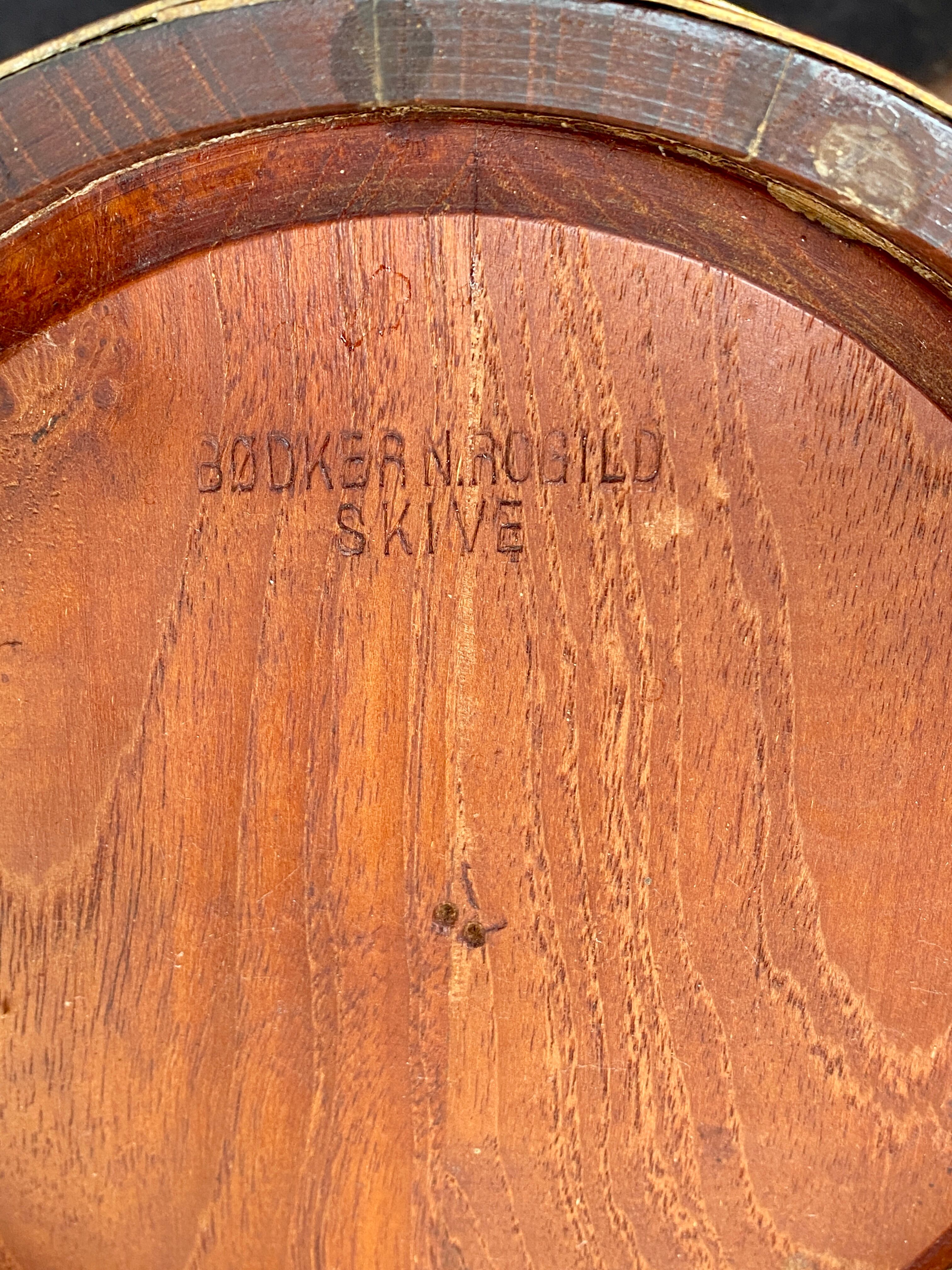 Scandinavian teak plant holder