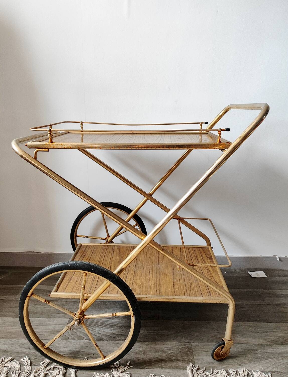 Desserte pliante vintage