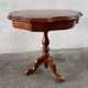 Marquetry pedestal table