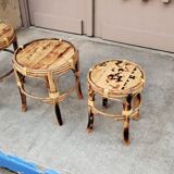 Tables gigognes en bambou x3