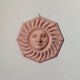 Handmade terracotta sun terracotta vintage bohemian wall decoration