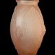 Vase art déco en verre rose poudré