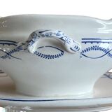 Saucière ancienne en faïence Boch Frères Keramis