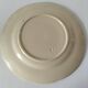 Antique earthenware plate – brown floral decoration – late 19th, early 20th century