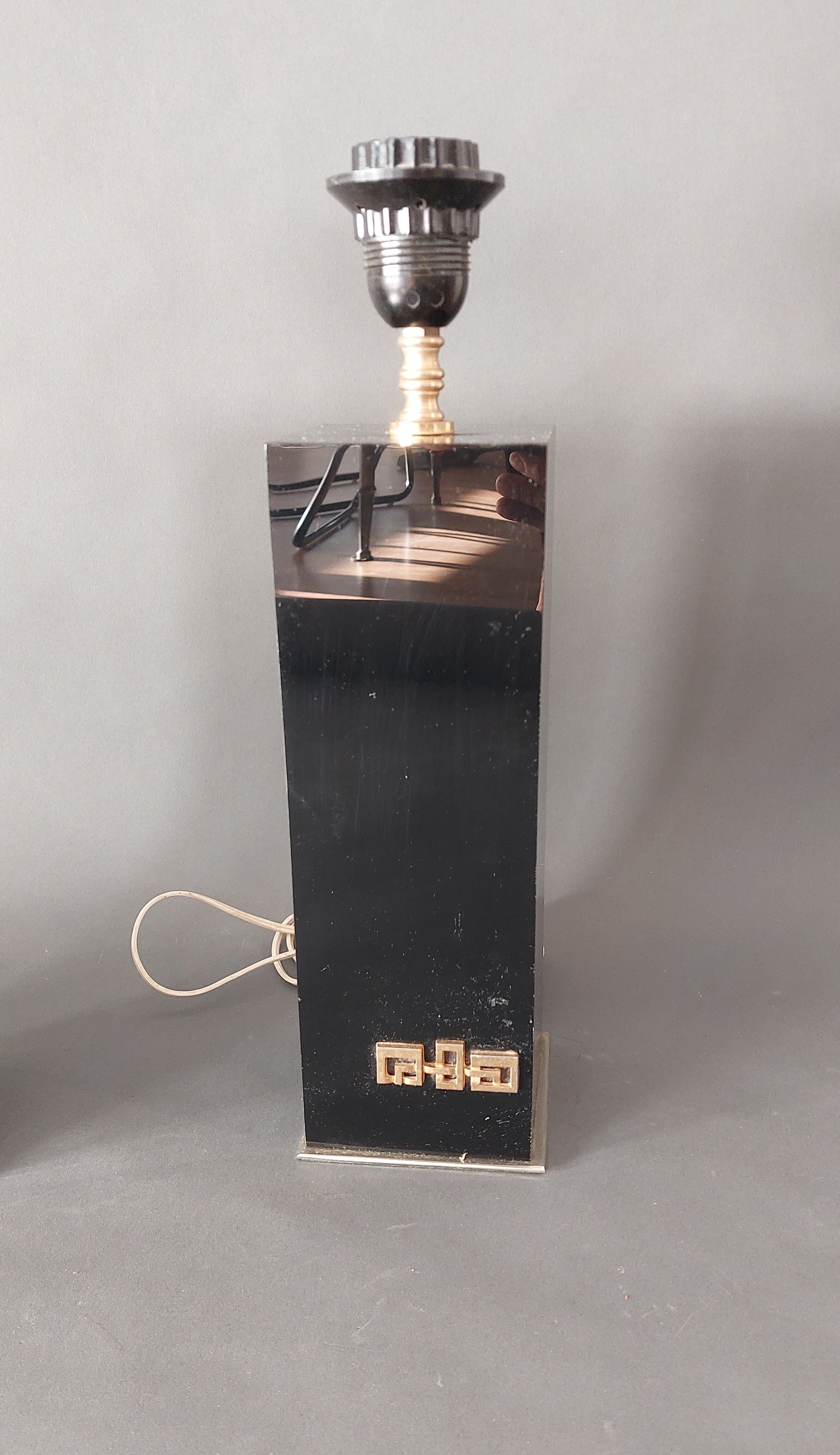 Pair of lamps 1960/1970 black.