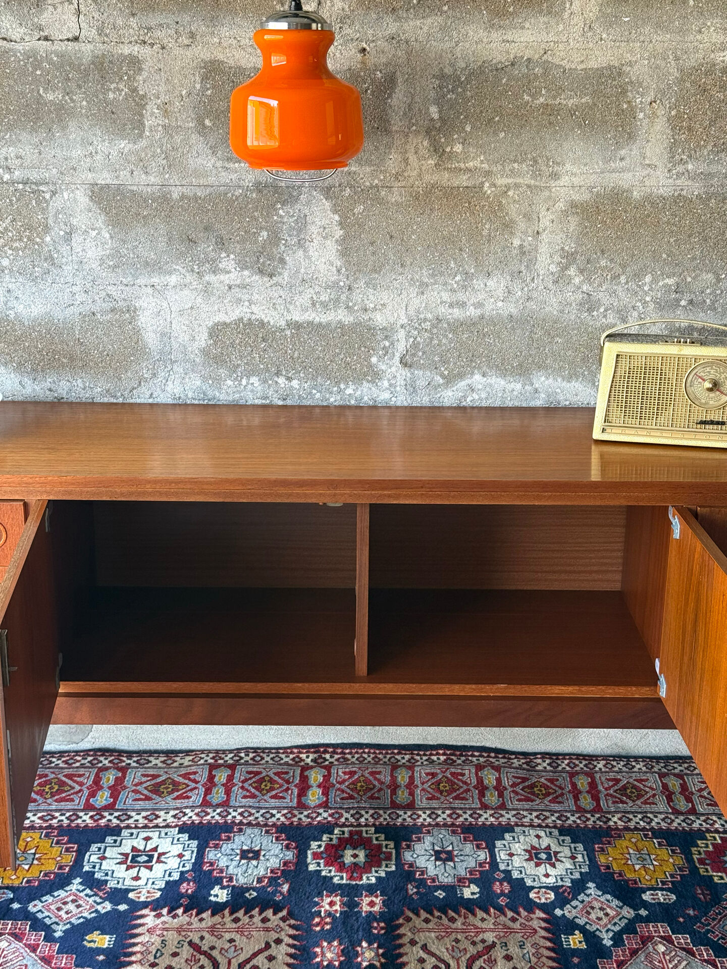 Vintage Scandinavian teak sideboard, 1960.