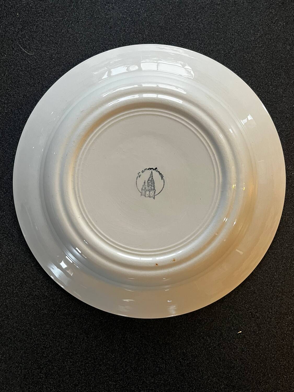 Antique Serving Dish – L’Amandinoise – Rooster Decoration