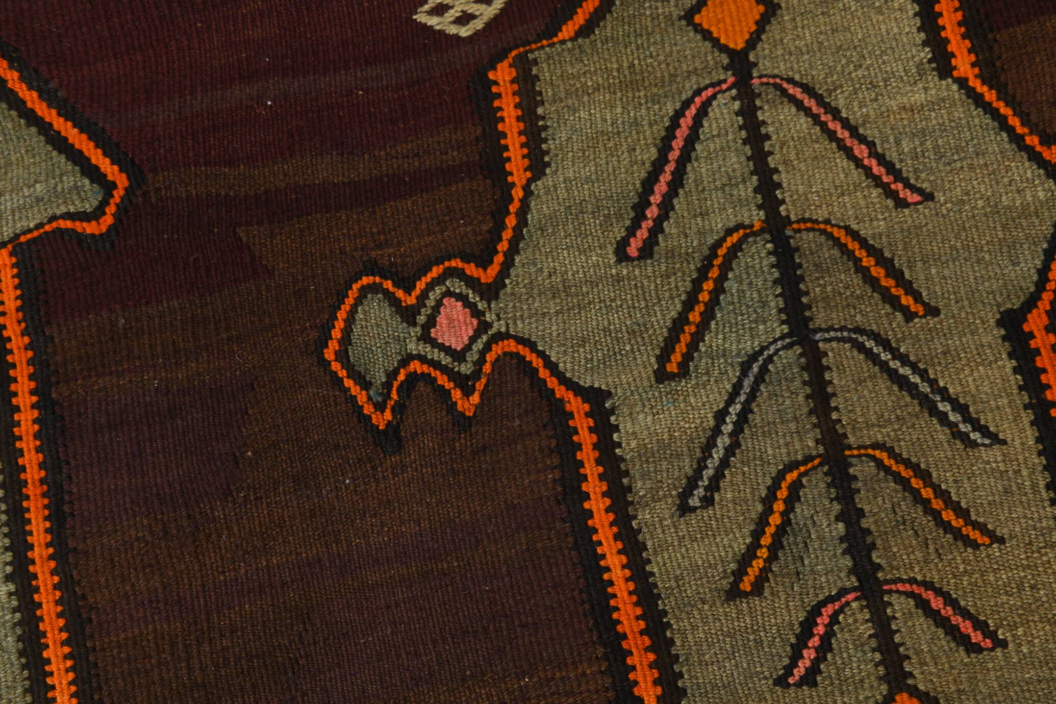 Tapis de couloir Kilim vintage pour escalier ethnique, 99x428 cm