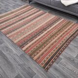 Red & Brown Vintage Kilim Rug 152x233Cm SK 241325