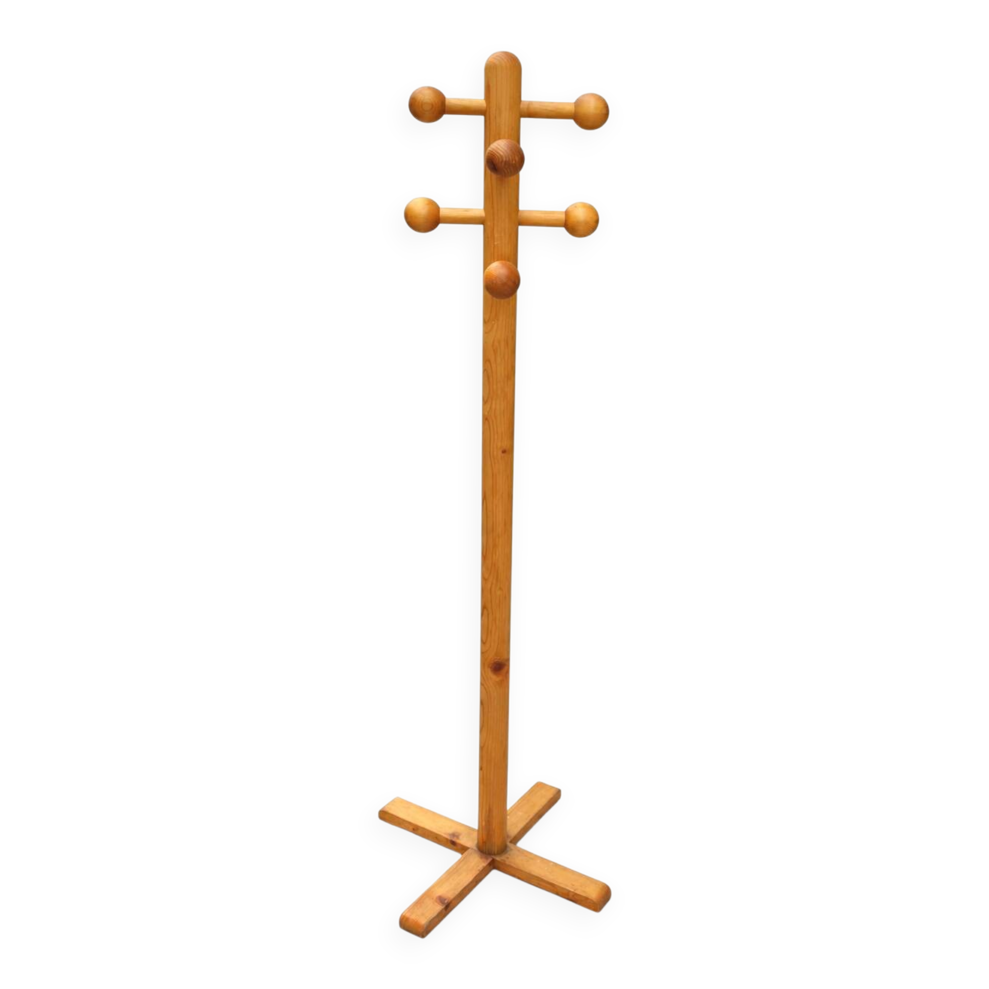 Vintage solid wood coat rack – 180 cm