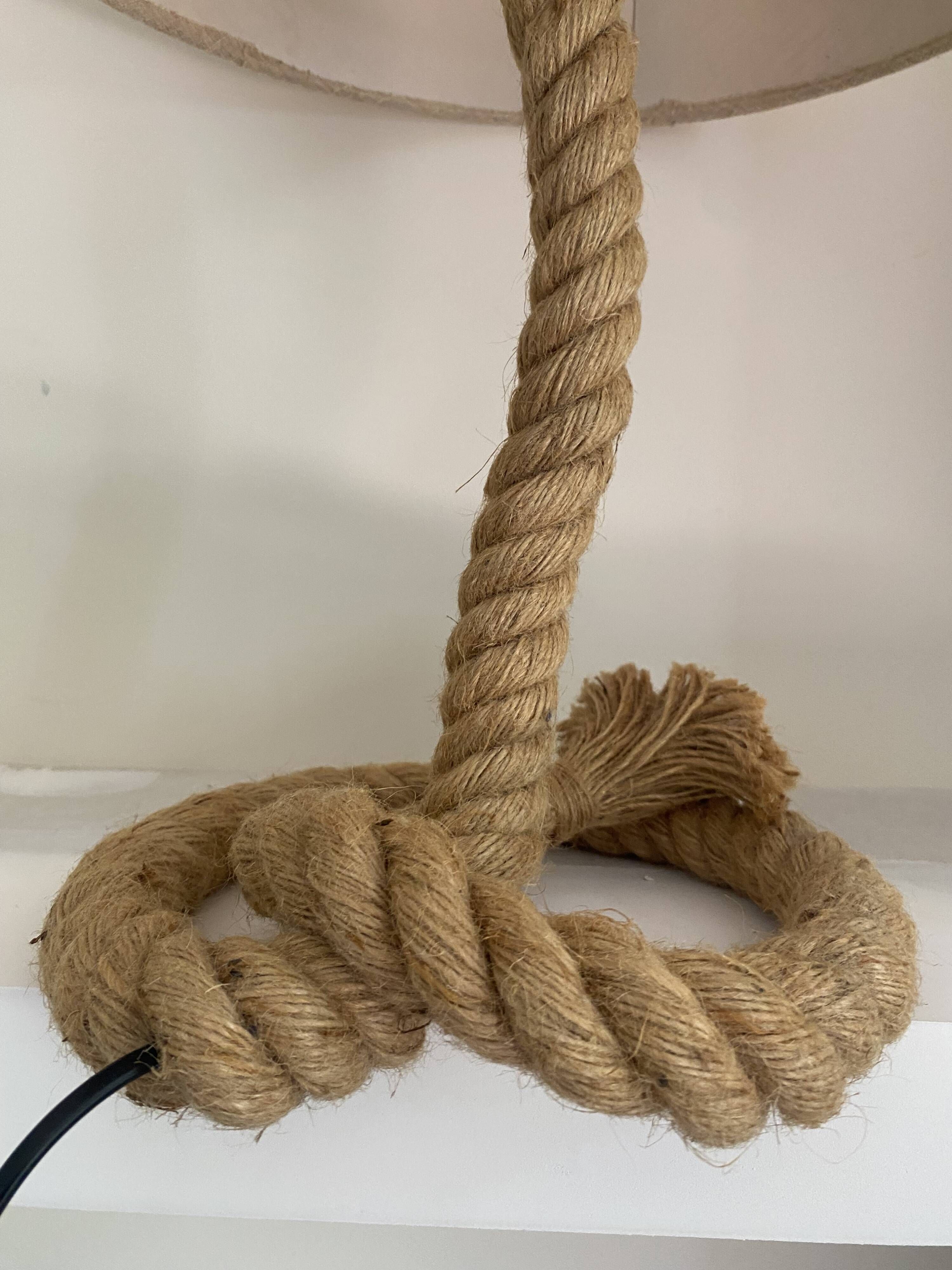 Cord lamp and cotton lampshade