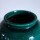 Vintage green glazed ceramic vase