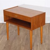 Vintage Scandinavian teak bedside table 1960