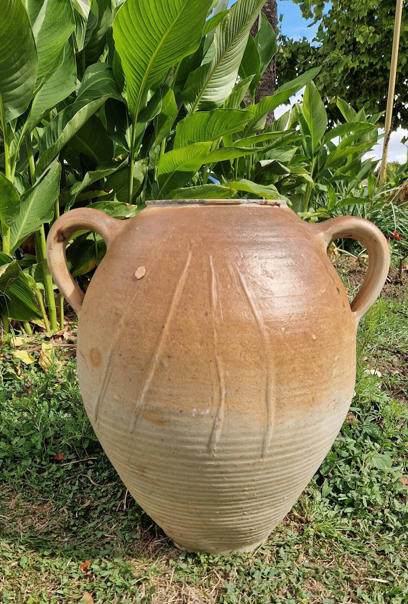 Stoneware jar from Puisaye