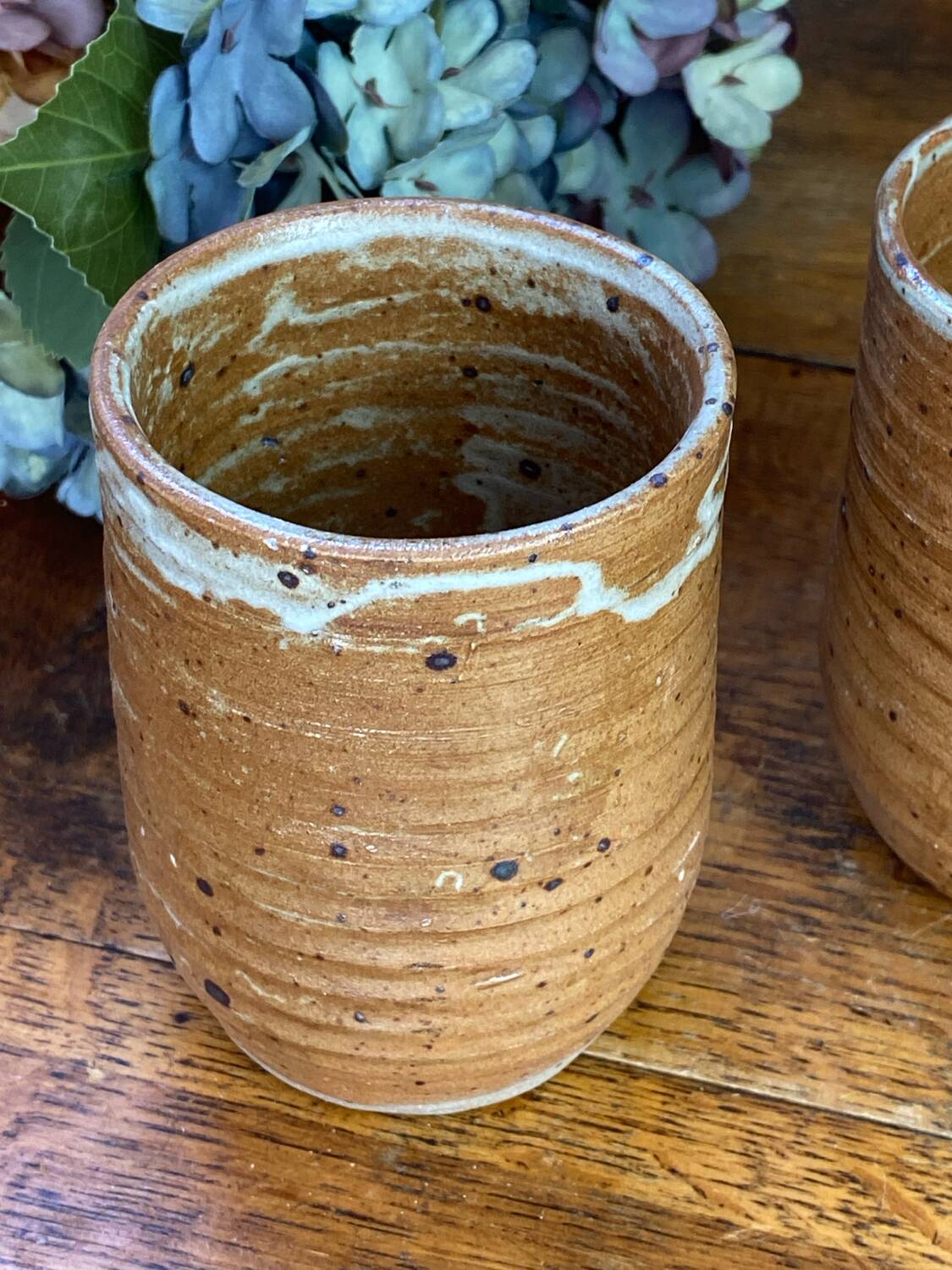 Pyrite stoneware mugs from Vallauris
