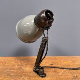 Industrial Fabrilux wall lamp with gray enamel shade