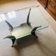 Vintage coffee table "shark fins"