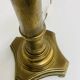 Pied de lampe de table vintage en laiton en faux bambou , 1970's