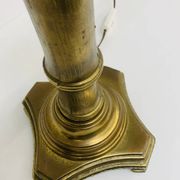 Vintage brass table lamp base in faux bamboo, 1970's