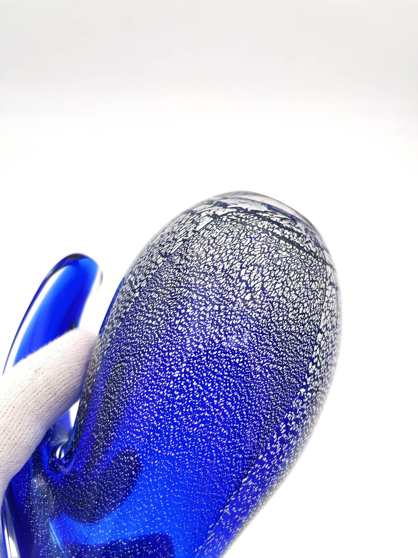 Pichet Colibri Signed Allan Scharff Holmegaard Blue Leaf Silver 27cm
