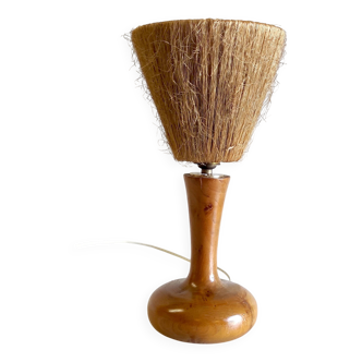 Scandinavian design table lamp in teak - 60s/70s