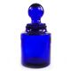 Bonbonnière moderne du milieu du siècle, en verre cobalt, conçue par M. Gołogórski, Pologne, années 1970.