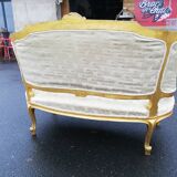 Banquette Napoléon 3 style Louis XV