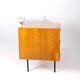 Bureau en bois et verre par Jean René Picard, 1960s