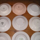 Set of 12 different hollow plates