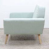 Softline Scope armchair in turquoise fabric