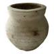 White clay pot